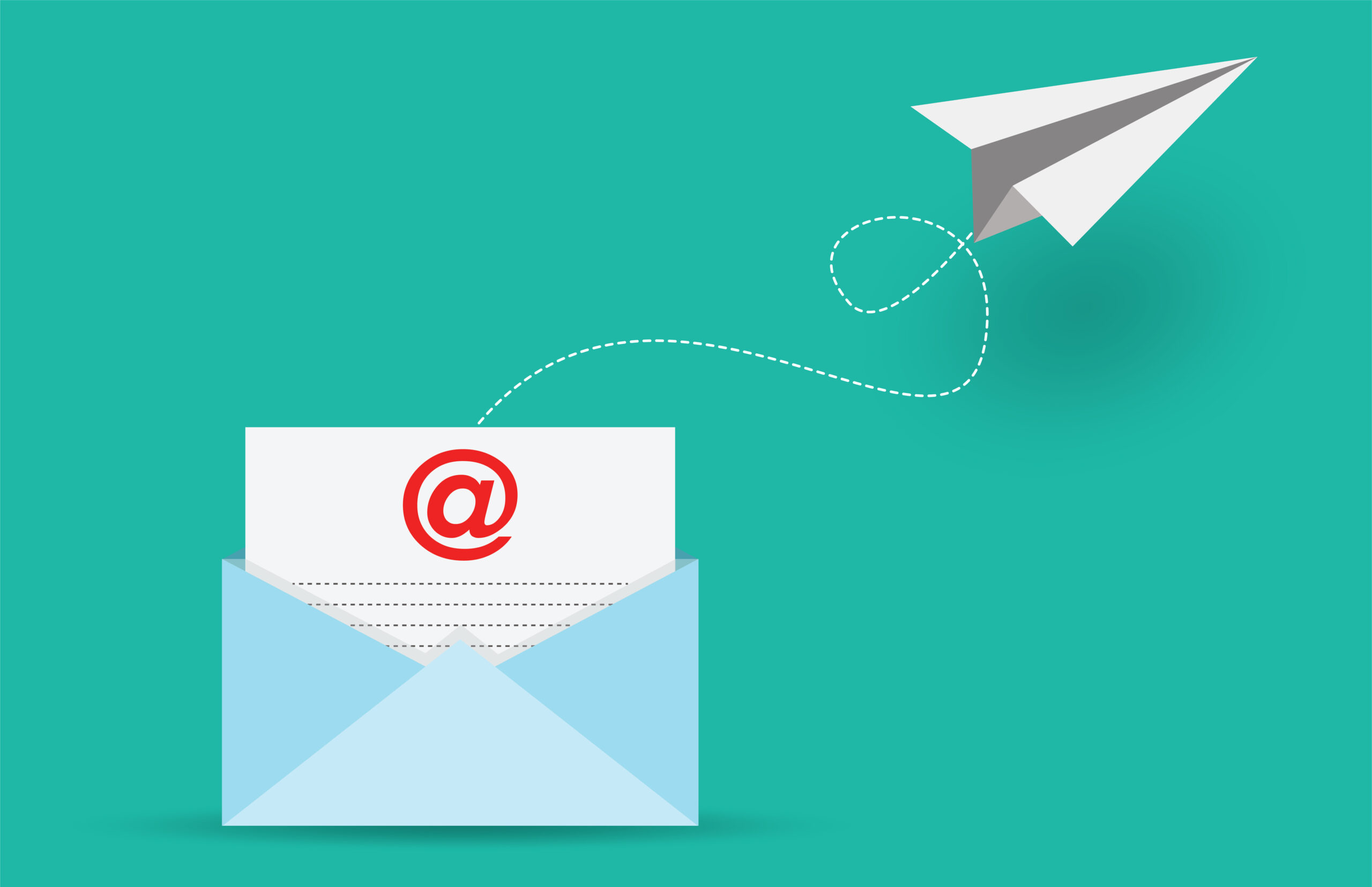 Mail sent and Email marketing concept